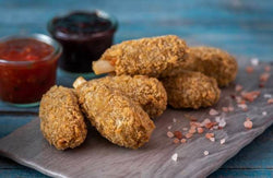 Crispy jackfruit vegan wings حلال