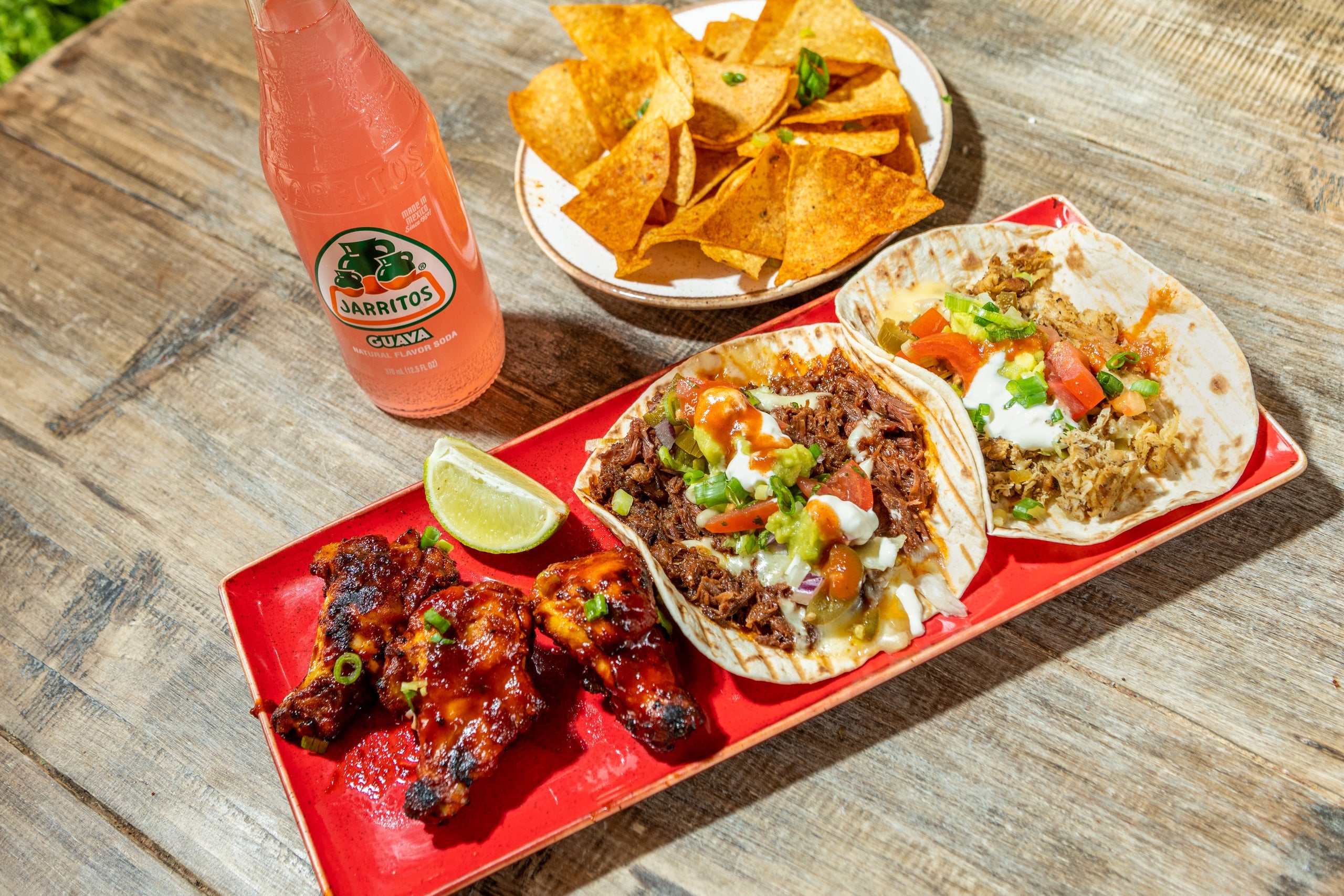 Chicken and Beef Tacos (Meal for One)