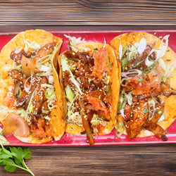 Korean Chicken Kimchi Tacos